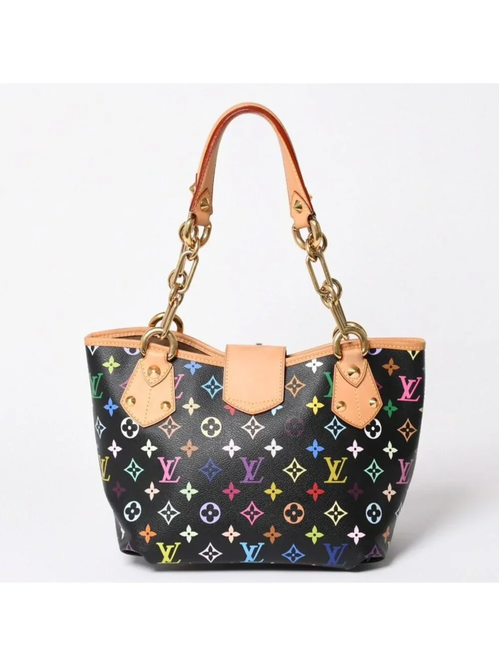 Louis Vuitton Takashi Murakami Monogram Multicolor Annie MM Shoulder Bag Noir